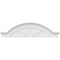 Ekena Millwork Segment Arch W/ Flankers 3 Spoke Architectural Grade PVC Pediment, 60"W x 16"H x 2-1/2"P PEDPS060X160SGF03 - alternate 2